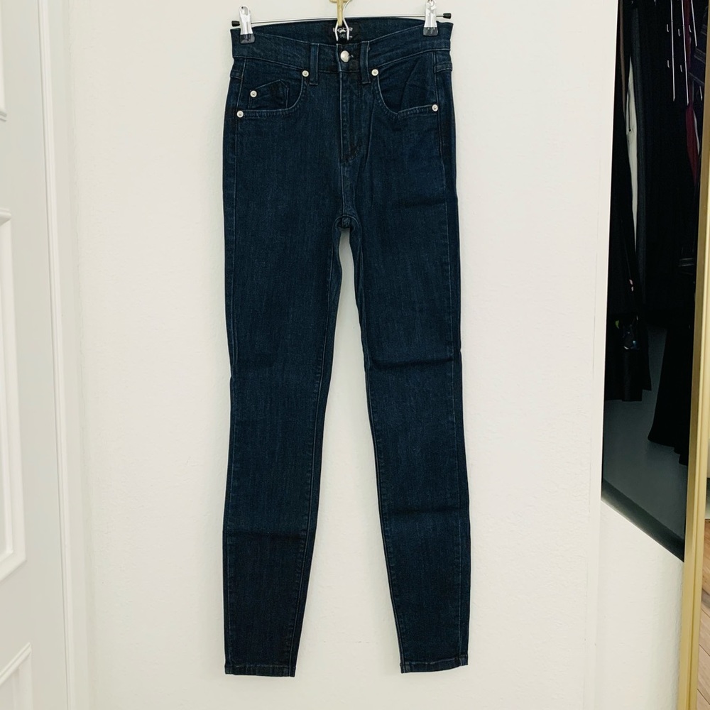 Bebe High Rise Skinny Jeans, Blue